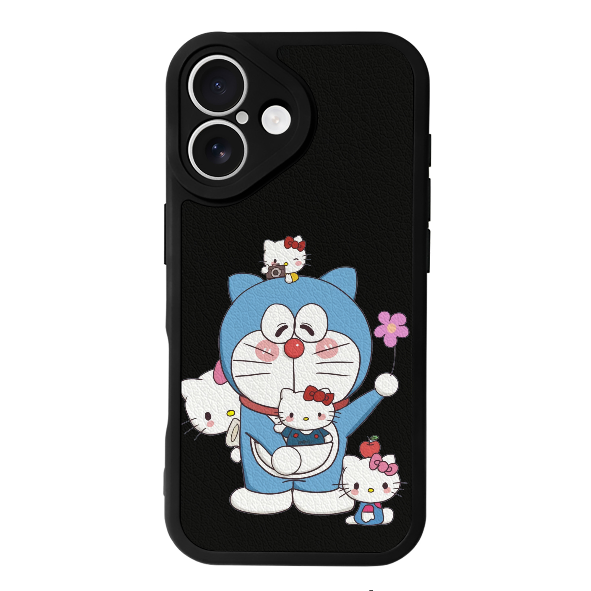 （画像用） ドラえもん Doraemon 【iPhone 16シリーズ対応】シリコンスマホケース（レザー調） 材質：シリコン